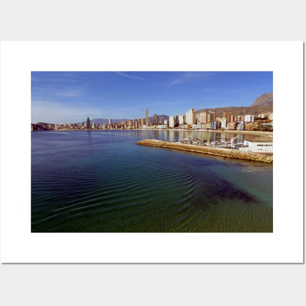 Benidorm Poniente Beach Costa Blanca Spain Wall Art by AndyEvansPhotos